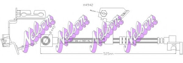 Тормозной шланг Brovex-Nelson H4942