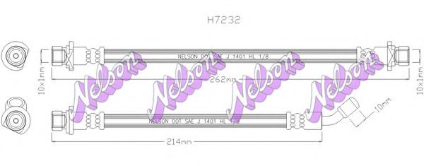 Тормозной шланг Brovex-Nelson H7232Q