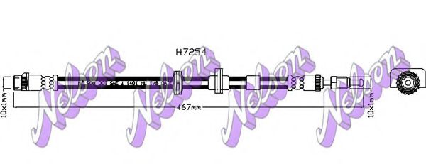 Тормозной шланг Brovex-Nelson H7254