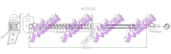 Тормозной шланг Brovex-Nelson H7331Q