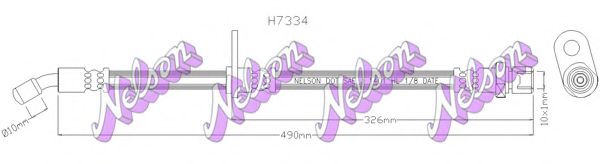 Тормозной шланг Brovex-Nelson H7334