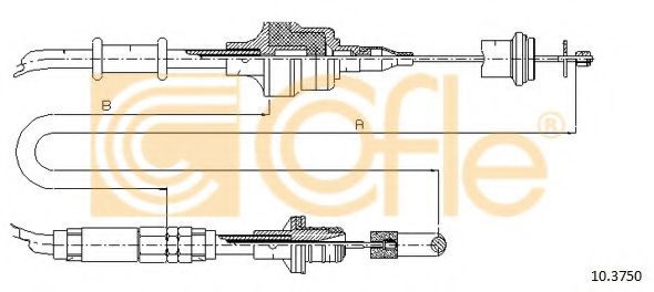 Трос, управление сцеплением COFLE 103750