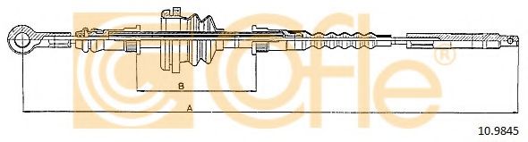 Трос, стояночная тормозная система COFLE 10.9845