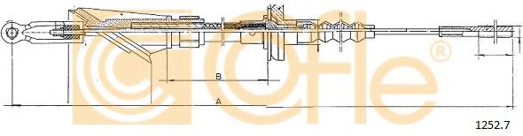 Трос, управление сцеплением COFLE 12527