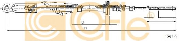 Трос, управление сцеплением COFLE 12529
