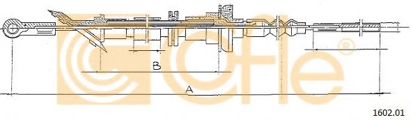 Трос, управление сцеплением COFLE 160201