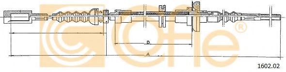 Трос, управление сцеплением COFLE 160202