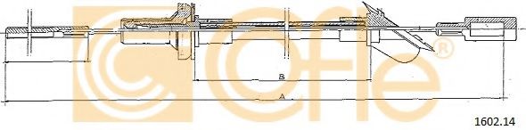 Трос, управление сцеплением COFLE 160214