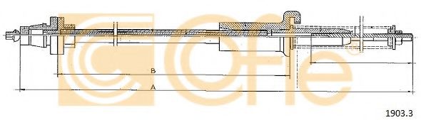 Тросик газа COFLE 1903.3