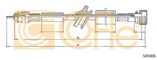 Тросик спидометра COFLE S05006