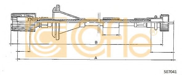 Тросик спидометра COFLE S07041