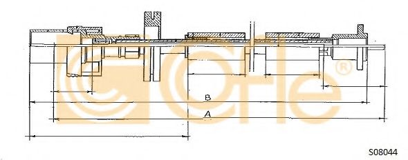 Тросик спидометра COFLE S08044