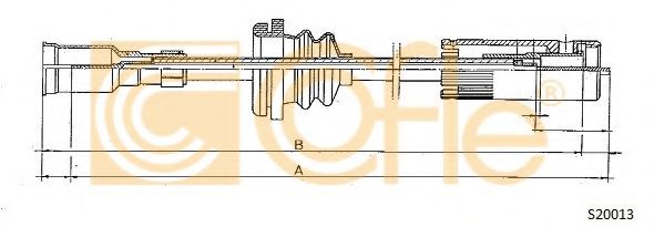 Тросик спидометра COFLE S20013