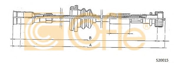 Тросик спидометра COFLE S20015