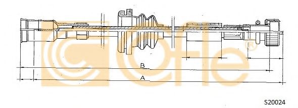 Тросик спидометра COFLE S20024