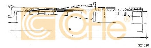 Тросик спидометра COFLE S24020