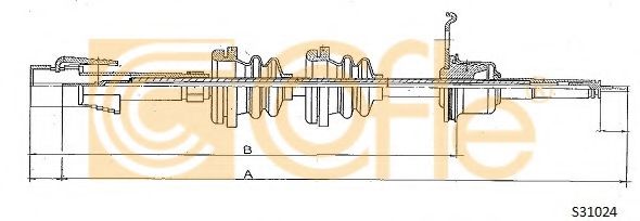 Тросик спидометра COFLE S31024