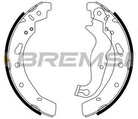 Комплект тормозных колодок BREMSI GF0247