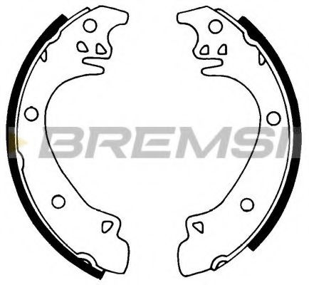 Комплект тормозных колодок BREMSI GF0444