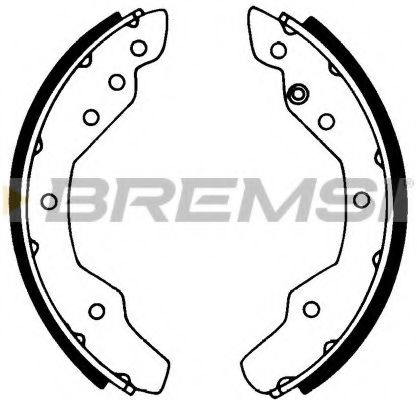 Комплект тормозных колодок BREMSI 1203