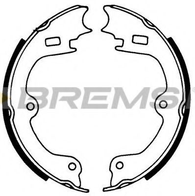 Комплект тормозных колодок BREMSI 2602