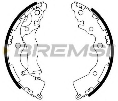 Комплект тормозных колодок BREMSI GF0749