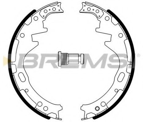 Комплект тормозных колодок BREMSI GF0857