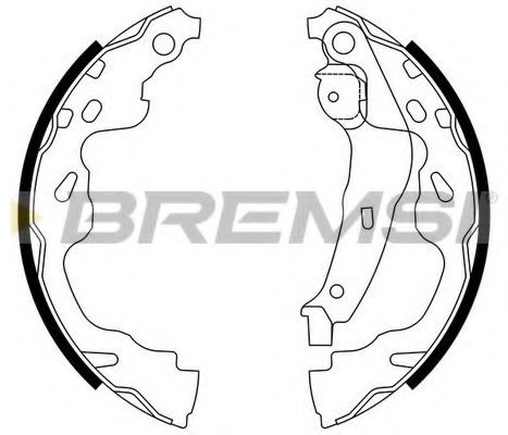 Комплект тормозных колодок BREMSI GF0961