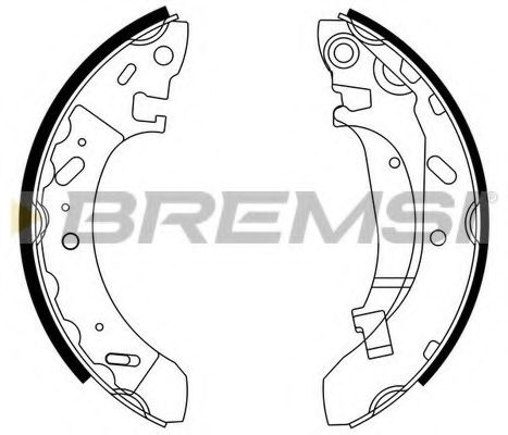 Комплект тормозных колодок BREMSI GF4716