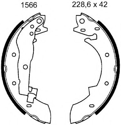 Комплект тормозных колодок BSF 07207
