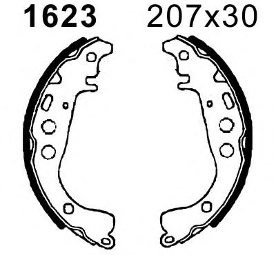 Комплект тормозных колодок BSF 01623