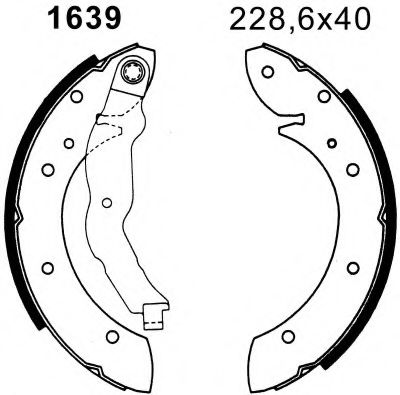 Комплект тормозных колодок BSF 01639
