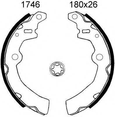 Комплект тормозных колодок BSF 01746