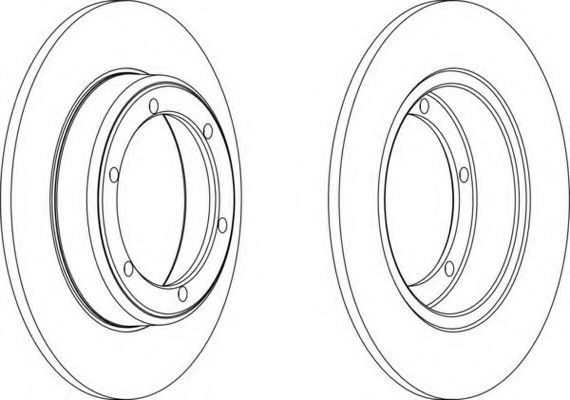 Тормозной диск FERODO DDF060-1