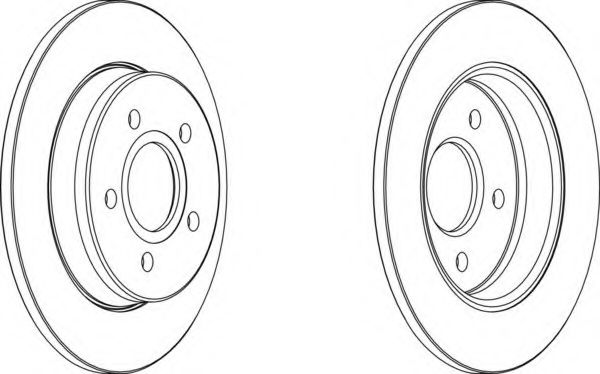 Тормозной диск FERODO DDF12261