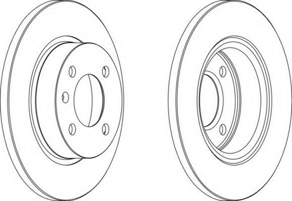 Тормозной диск FERODO DDF1283-1