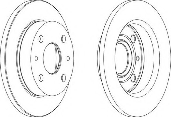 Тормозной диск FERODO DDF1302-1