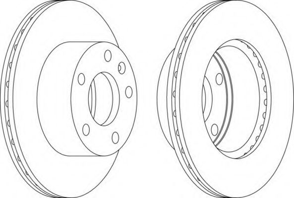 Тормозной диск FERODO DDF1640-1