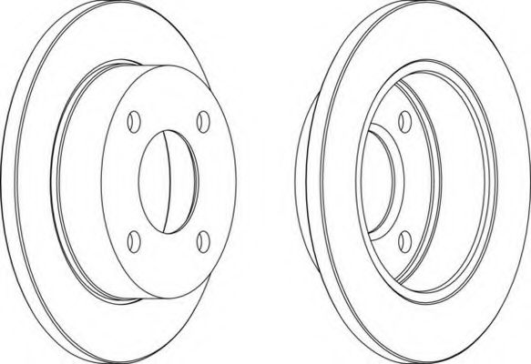 Тормозной диск FERODO DDF381-1