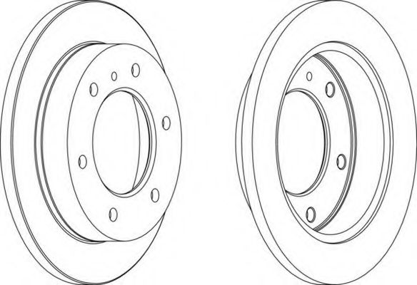 Тормозной диск FERODO DDF780-1