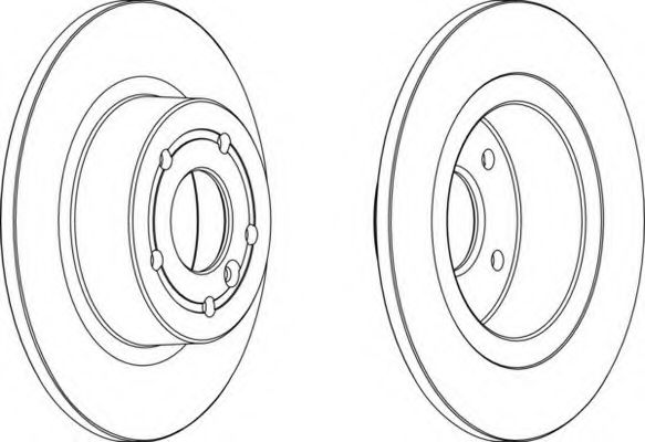 Тормозной диск FERODO DDF874-1