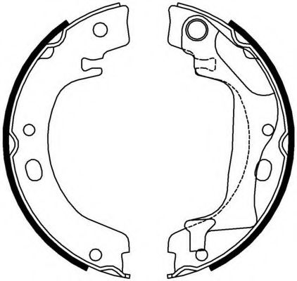 Комплект тормозных колодок, стояночная тормозная система FERODO FSB4011