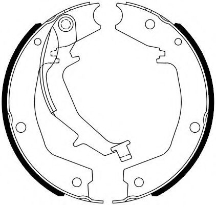 Комплект тормозных колодок, стояночная тормозная система FERODO FSB4102