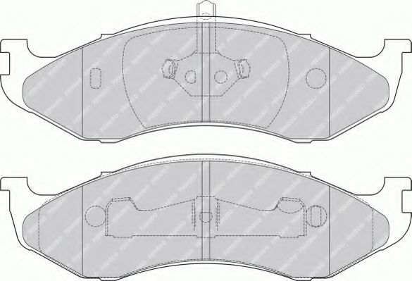 Комплект тормозных колодок, дисковый тормоз FERODO FDB1267