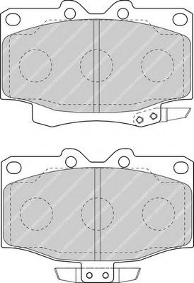 Комплект тормозных колодок, дисковый тормоз FERODO FDB1504