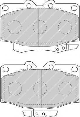 Комплект тормозных колодок, дисковый тормоз FERODO 21779