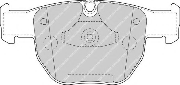 Комплект тормозных колодок, дисковый тормоз FERODO FDB1597