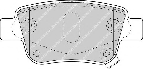 Комплект тормозных колодок, дисковый тормоз FERODO FDB1649