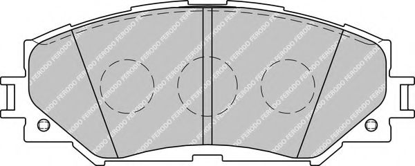 Комплект тормозных колодок, дисковый тормоз FERODO FDB1891