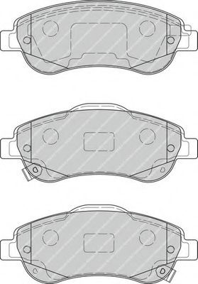 Комплект тормозных колодок, дисковый тормоз FERODO FDB4228